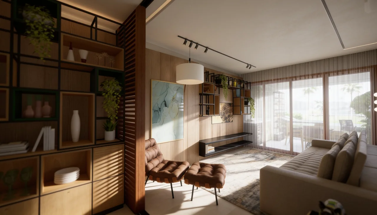 Projeto Damasso — vista 5 dos ambientes e detalhes