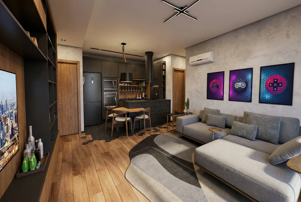 Projeto Kildary — vista 5 dos ambientes e detalhes